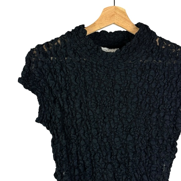White House Black Market Lace Mock Neck Vintage Top Y2K Size Medium - Picture 2 of 5